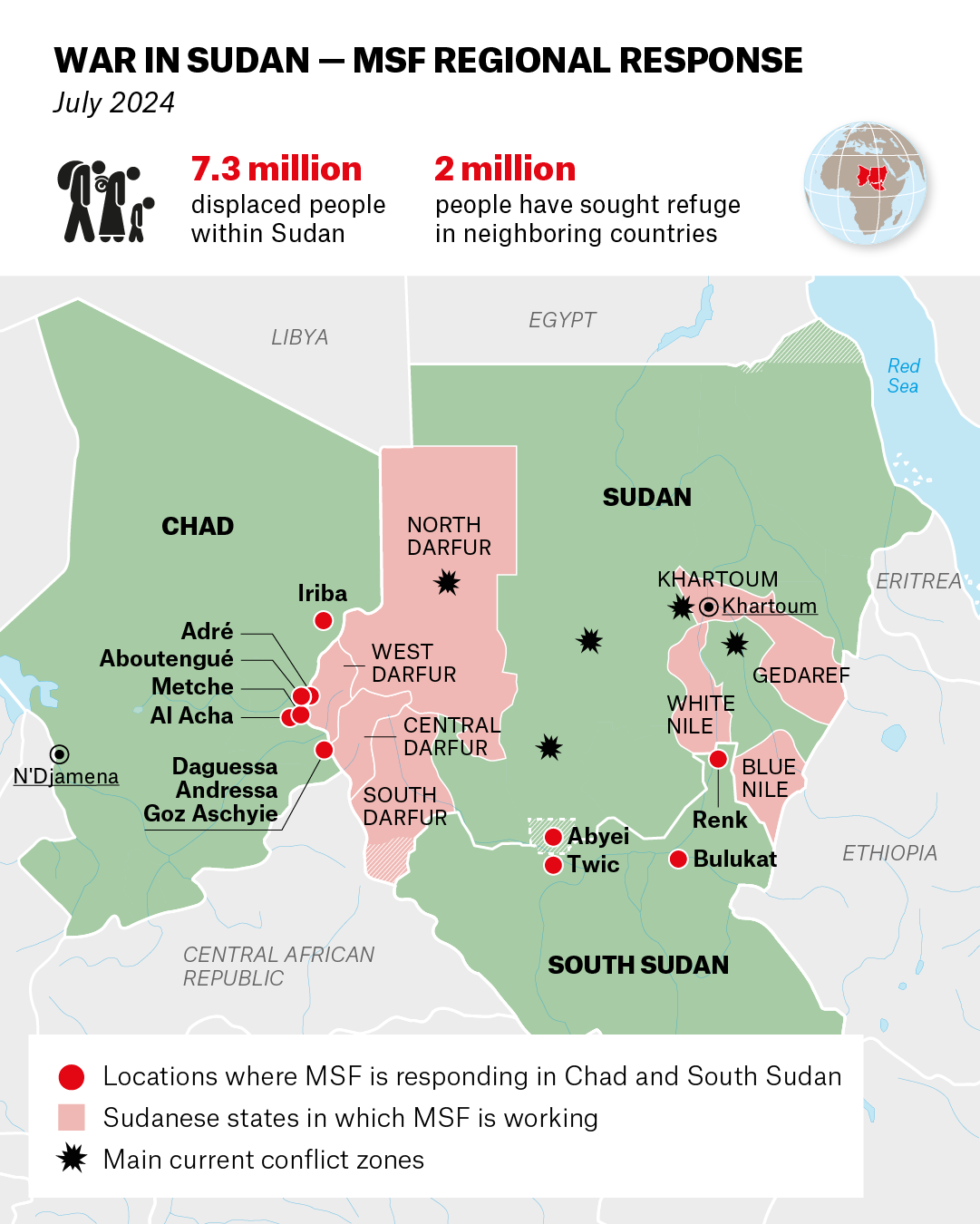 MSF regional response to war in Sudan - vertical