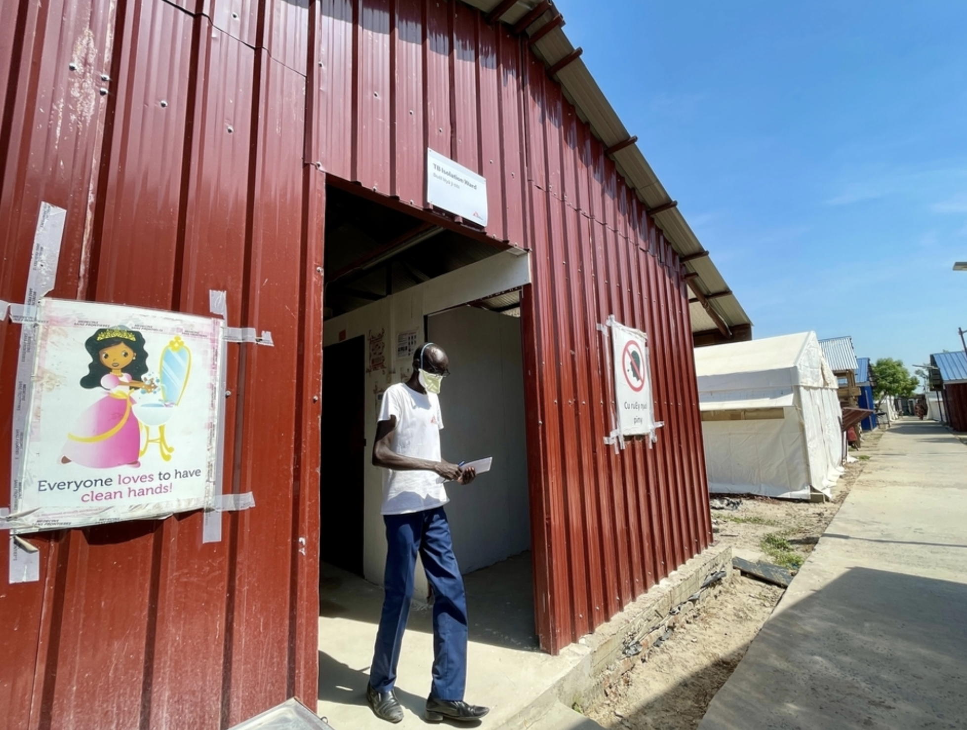 View of the TB isolation ward inside MSF hospital in Leer. Leer, Unity State, South Sudan. May 2024