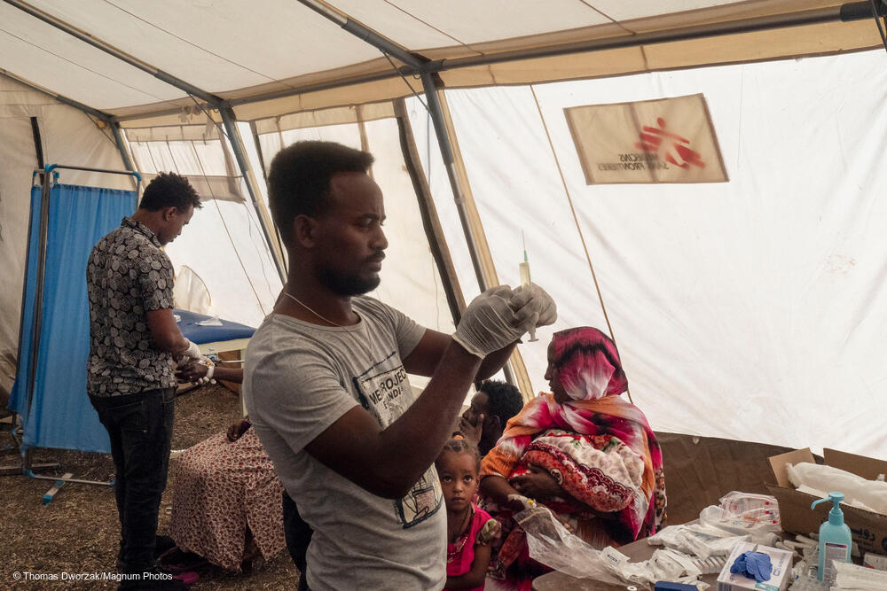 msb38295_medium.jpg Inside the clinic run by MSF in Al Hashaba transit camp. It is the only medical facility in the camp.