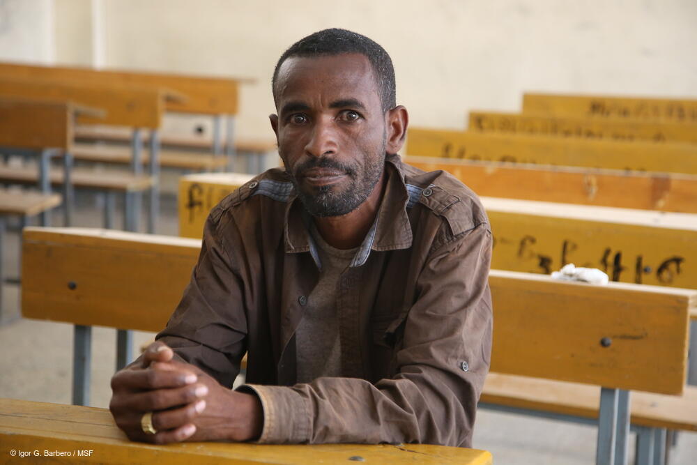 msb63811_medium.jpg Ken Alew Gebrekristos, 38, is a metal welder from Edaga Arbi and father of four. He has taken refuge in the city of Adwa, in central Tigray.