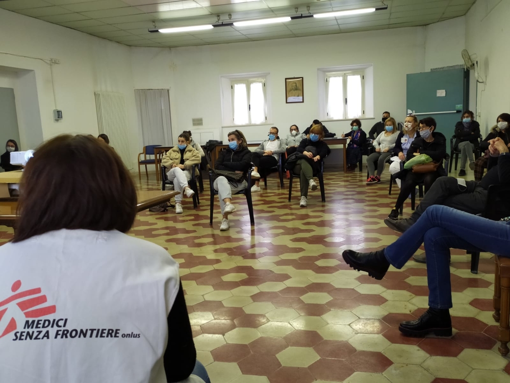 msf310419_medium.jpg MSF in the nursing homes for the elders to protect guests and staff in Marche region.