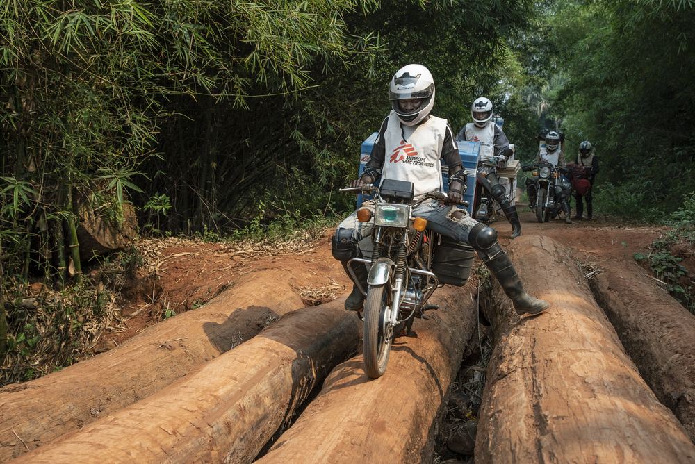 msf316415_medium.jpg Measles vaccines are being delivered by motorbike to Boso Manzi