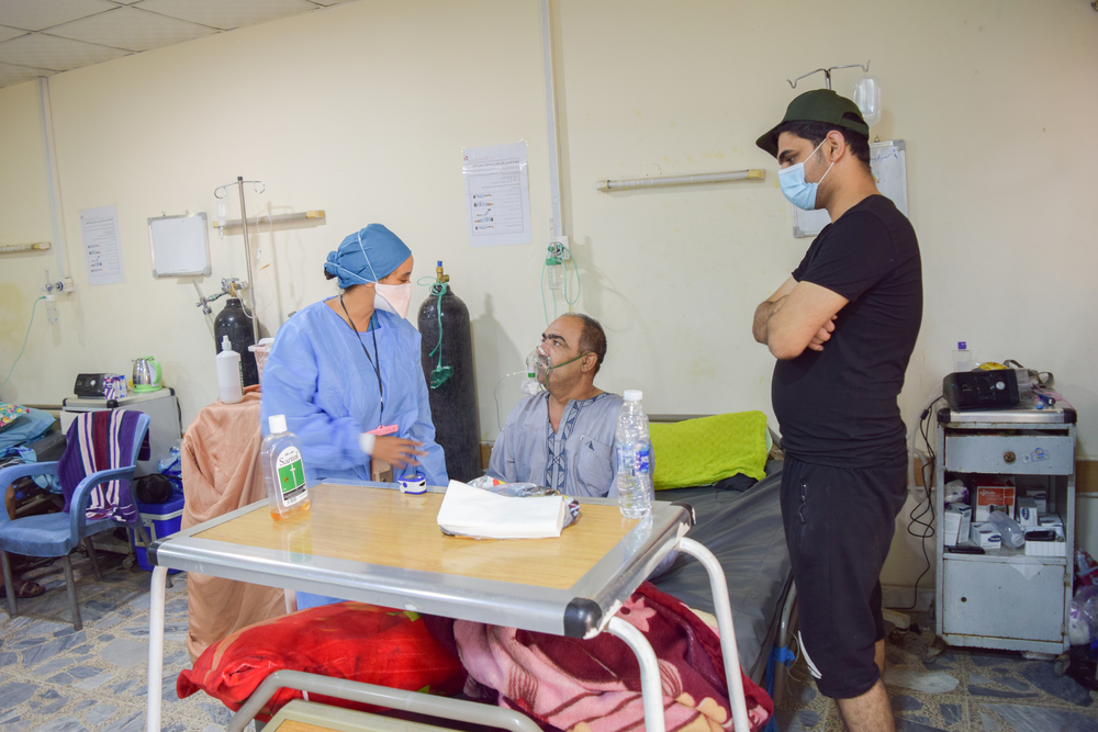 msf335137_medium.jpg Since July 2020, MSF teams have been helping in the respiratory care unit (RCU) providing bedside training for staff including ventilation use, drug use, and techniques adapted for the treatment of COVID-19.
