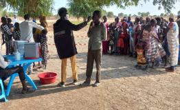 MSF carried out a cholera vaccination for populations in Mayom, reaching over 20,000 people