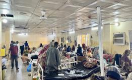 Emergency room at Al Nao hospital, supported by MSF in Omdurman, Khartoum state.