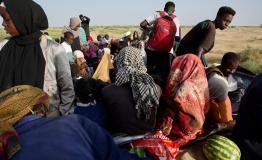Arrival of displaced civilians from besieged El-Fasher at the checkpoint at the entrance of Tawila