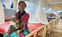 View of the 58-beds Inpatient Therapeutic Feeding Centre (ITFC) of the general referral hospital of Mweso, North-Kivu, supported by MSF teams since 2005 in partnership with the Ministry of Health.