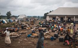 Cooking area at Ortese Camp, Benue State © Ghada Safaan/MSF Cooking area at Ortese Camp, Benue State © Ghada Safaan/MSF