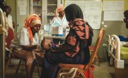 MOH staff at the hospital during a malnutrition screening in Dupti hospital, Afar. 