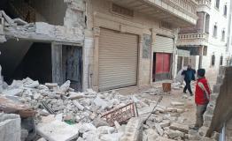 View of a street in Sarmada city, in Idleb governorate. [© Hadia Mansour]