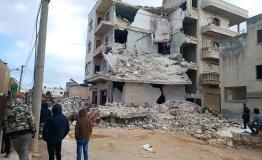 View of a street in Sarmada city, in Idleb governorate. [© Hadia Mansour]