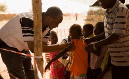 Measles vaccination campaign in Yida refugees camp Measles vaccination campaign in Yida refugees camp