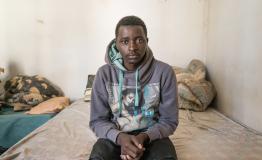 M., 21 years old, arrived in Italy a few years ago from Guinea M., 21 years old, arrived in Italy a few years ago from Guinea