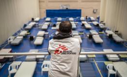 Hospital installation by MSF in Leganes, Spain © Olmo Calvo /MSF