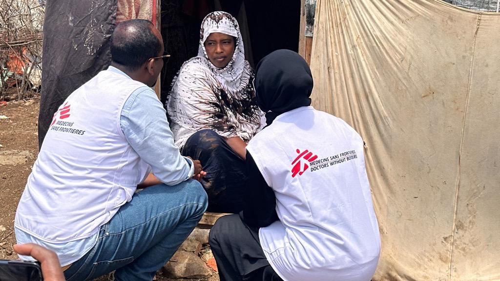 MSF Media visit to Baidoa refugee camp 