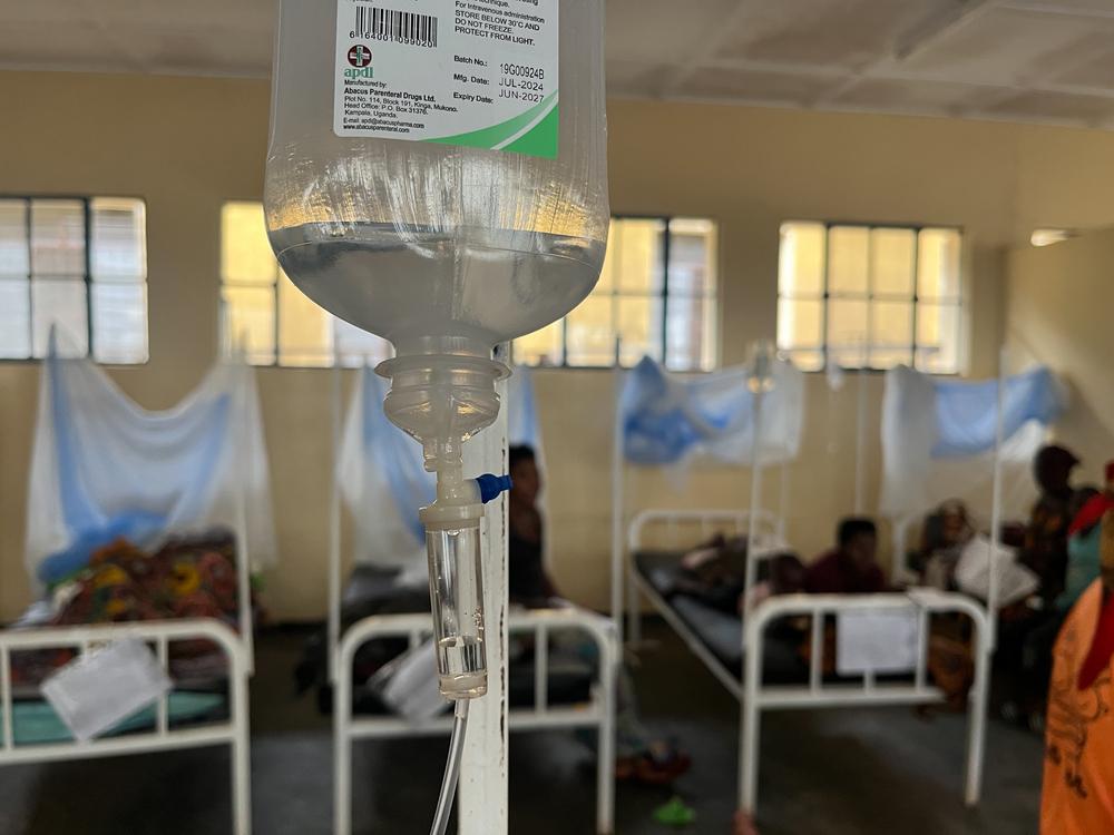 View of the pediatric ward of the Cibitoke District Hospital where MSF teams are supporting the provision of care to children with severe malaria.