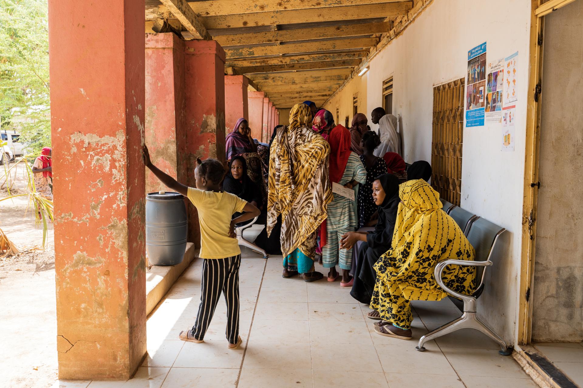 Mobile clinic in Wad Madani, Sudan