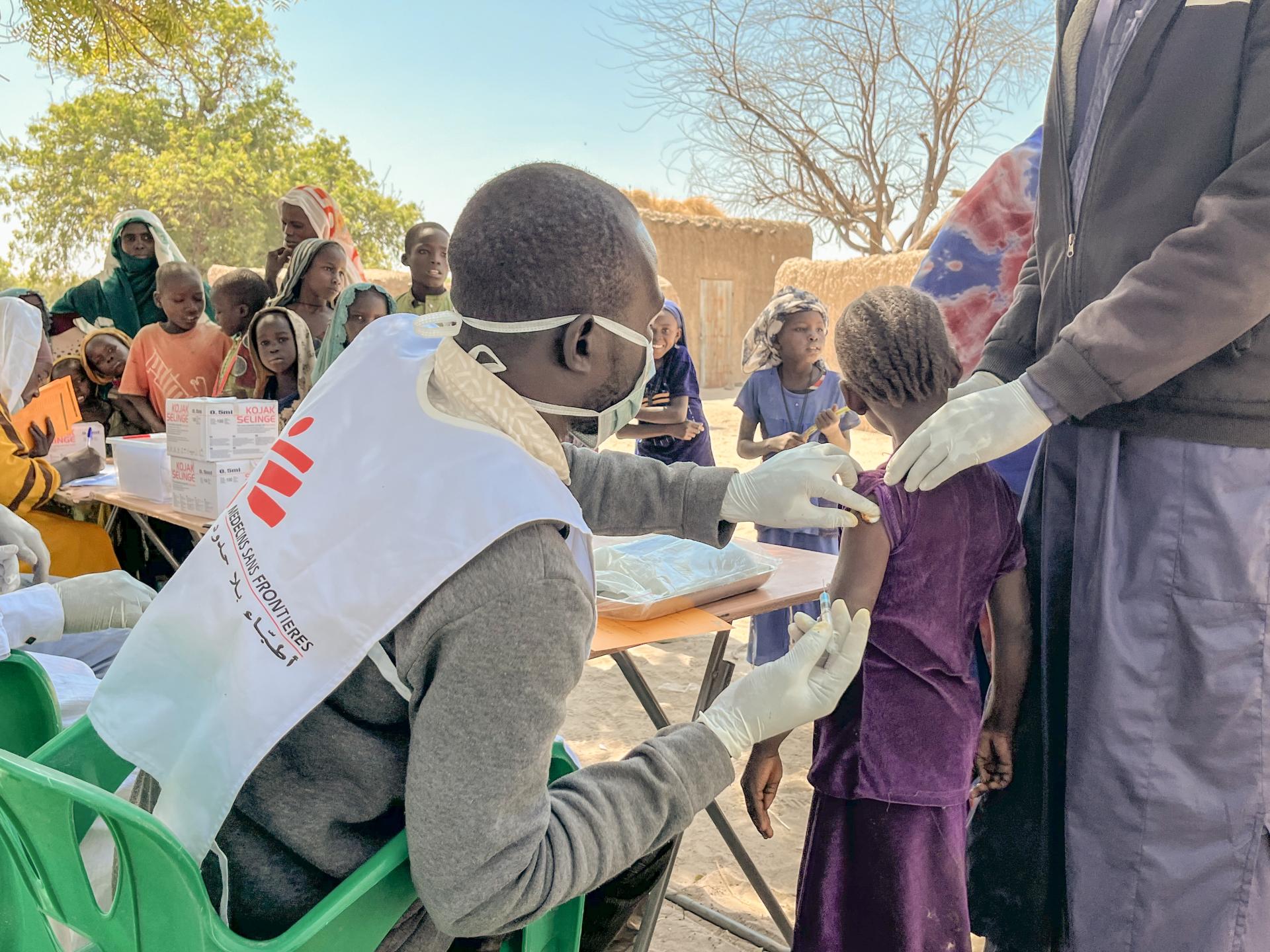 Diphteria vaccination campaign in Batha Province, Chad