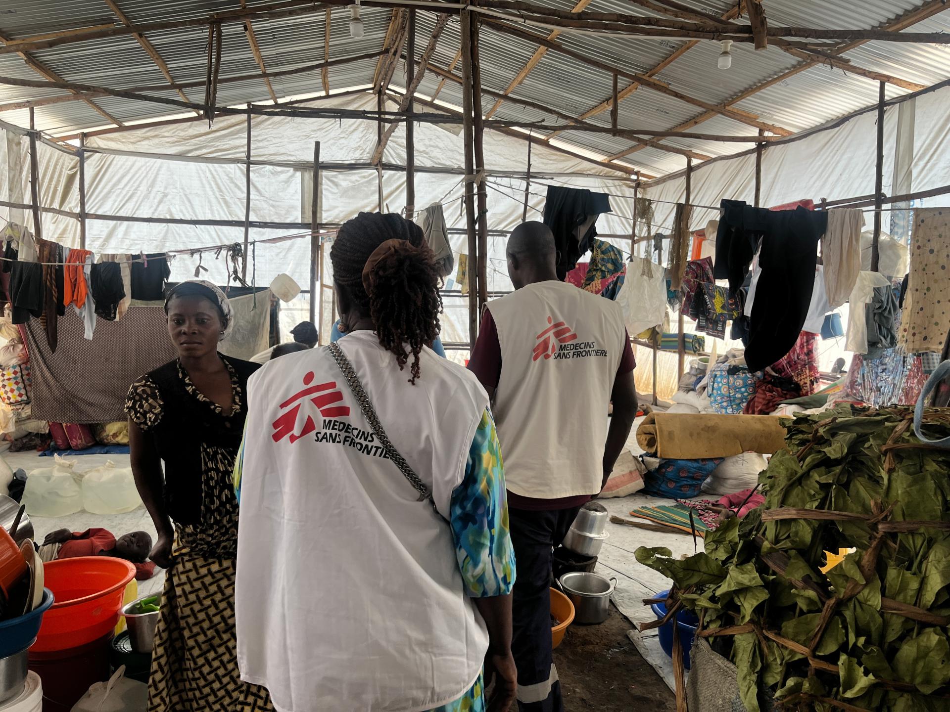 All new arrivals are housed in sheds while they wait to be allocated a family shelter. Larger families are given priority.