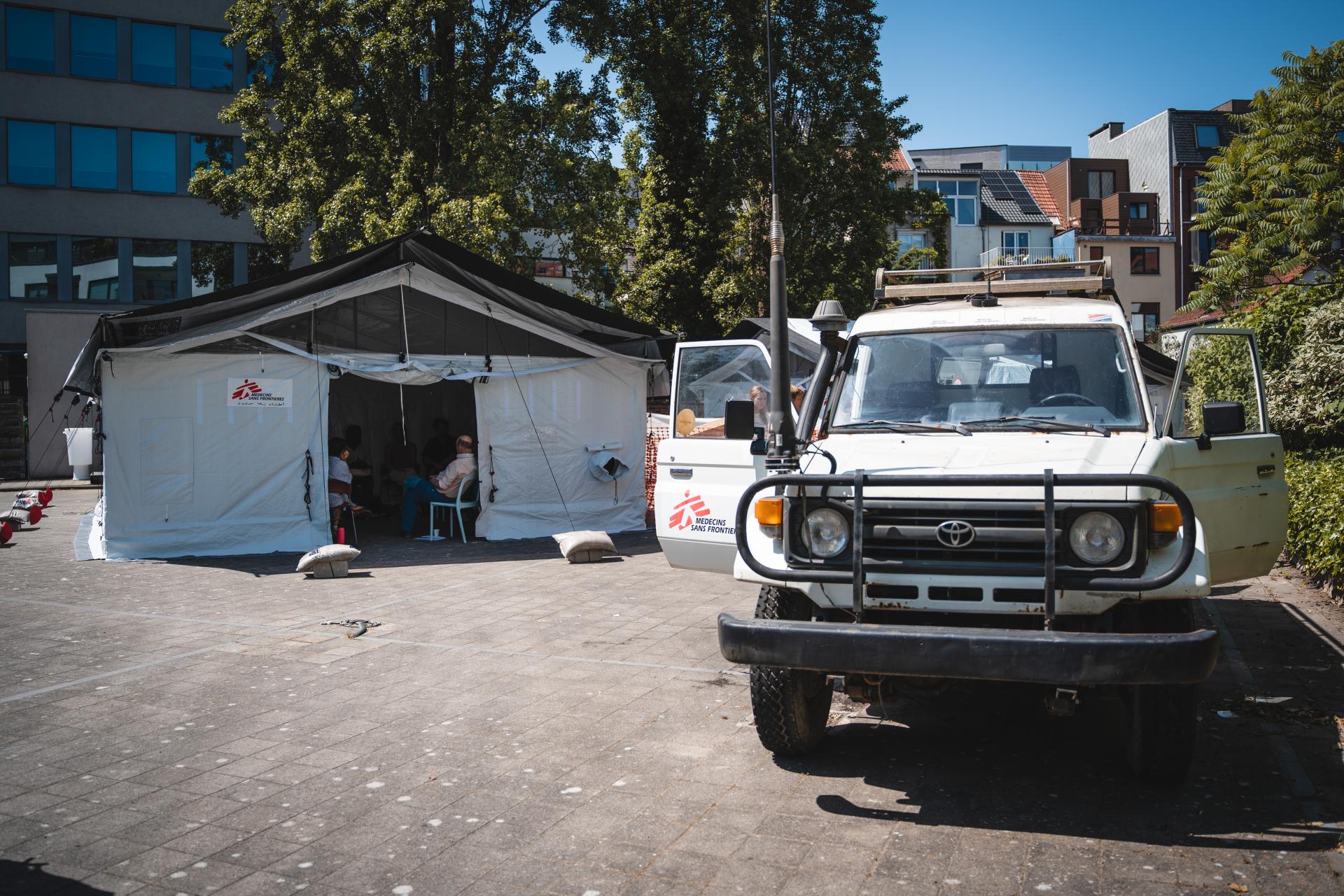 MSF staff are being trained at Brussels HQ prior their deployment on Ebola disease-related contexts. 