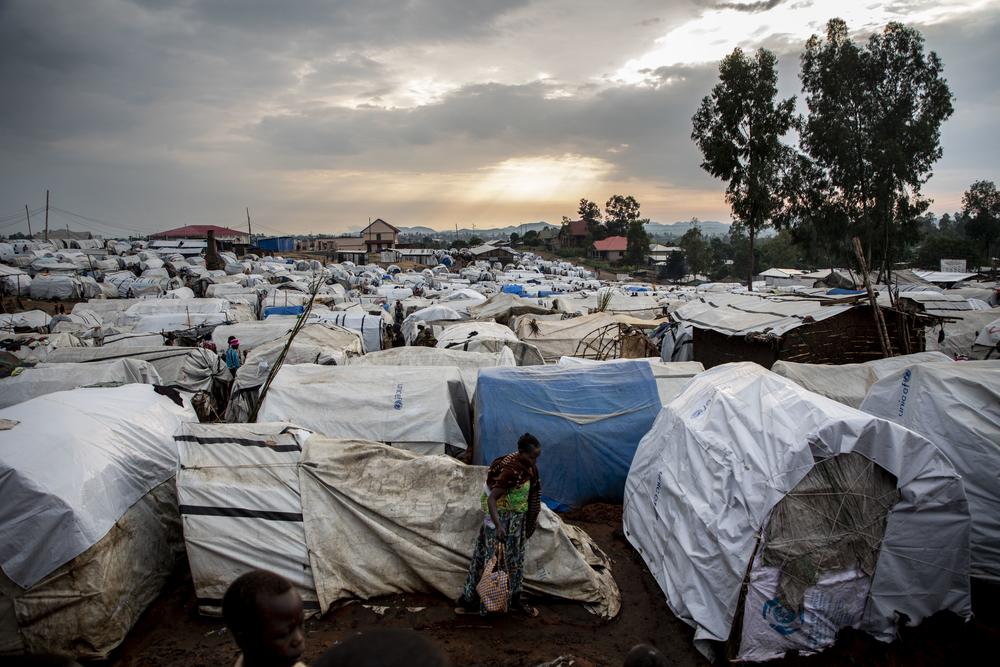 The IDP camp for internally displaced people in Bunia, DRC. Thousands have fled their homes due to intercommunal violence in Ituri. [ ©Pablo Garrigos/MSF ] 