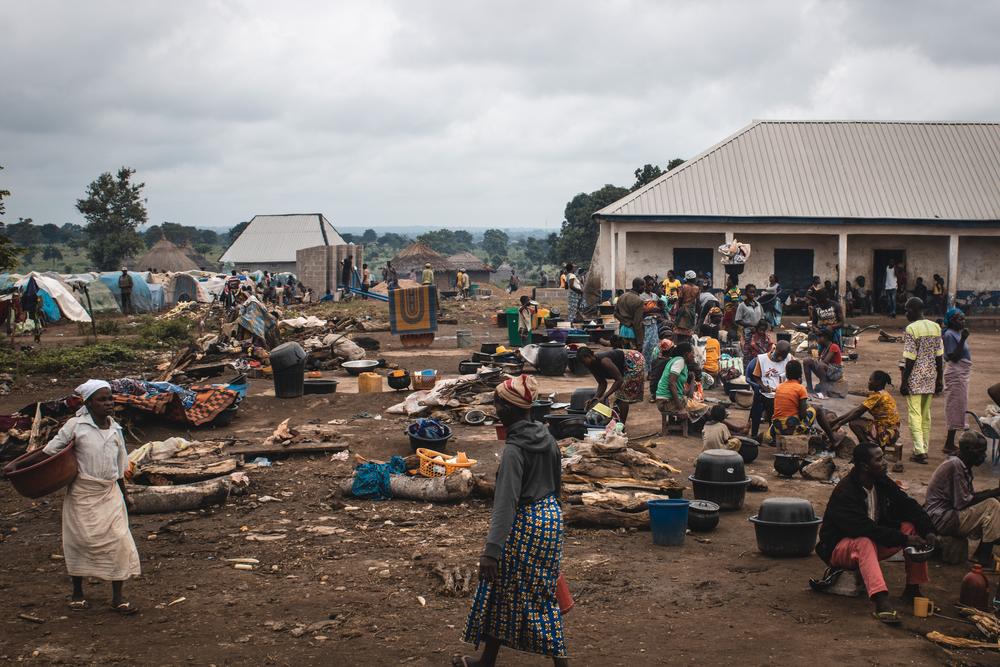 Cooking area at Ortese Camp, Benue State © Ghada Safaan/MSF 