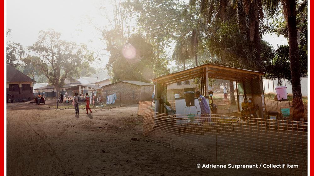 The entrance to the Bambari hospital 
