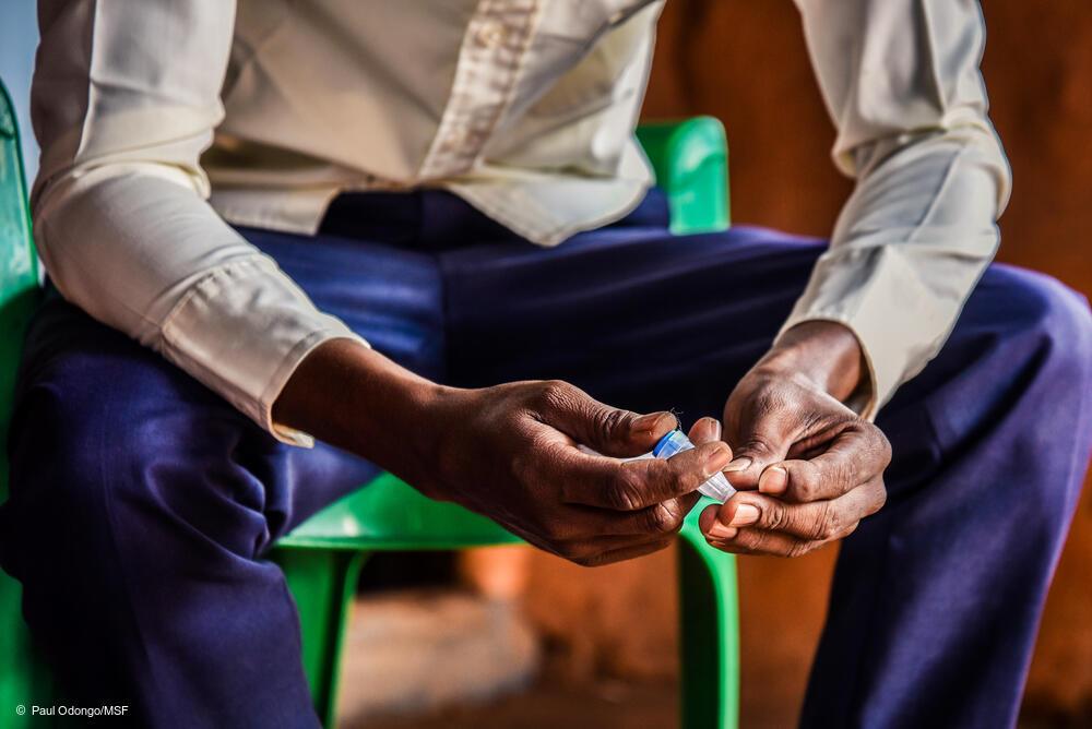 Mohammed Hussein Bule teacher in Dagahaley refugee camp. He also lives with Type 1 Diabetes