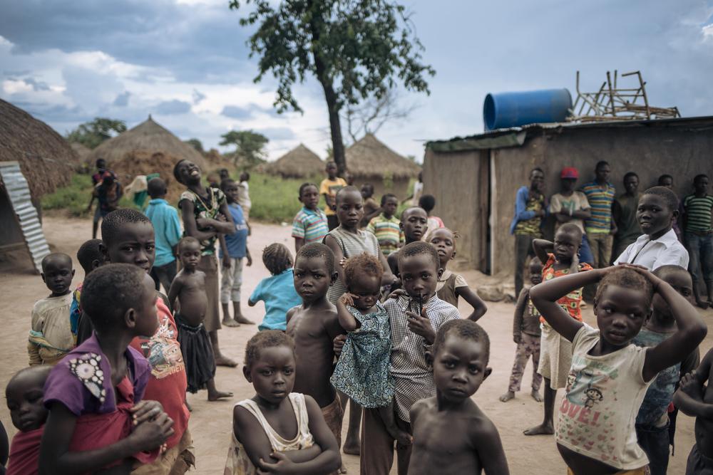 Young South Sudanese refugees pose for a photograph in Biringi, Ituri Province, northeastern Democratic Republic of Congo [PHOTO: ALEXIS HUGUET/MSF]