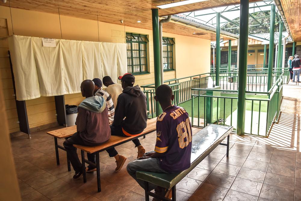 Patients waiting to take their methadone at the Karuri MAT clinic [© Paul Odongo/MSF]
