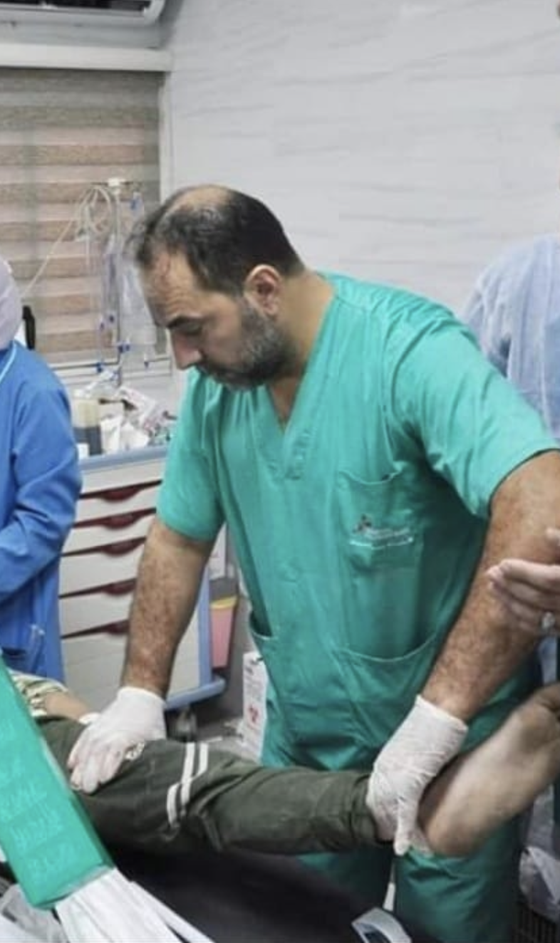 Dr Mohammed Obeid, MSF surgeon in Al-Shifa hospital