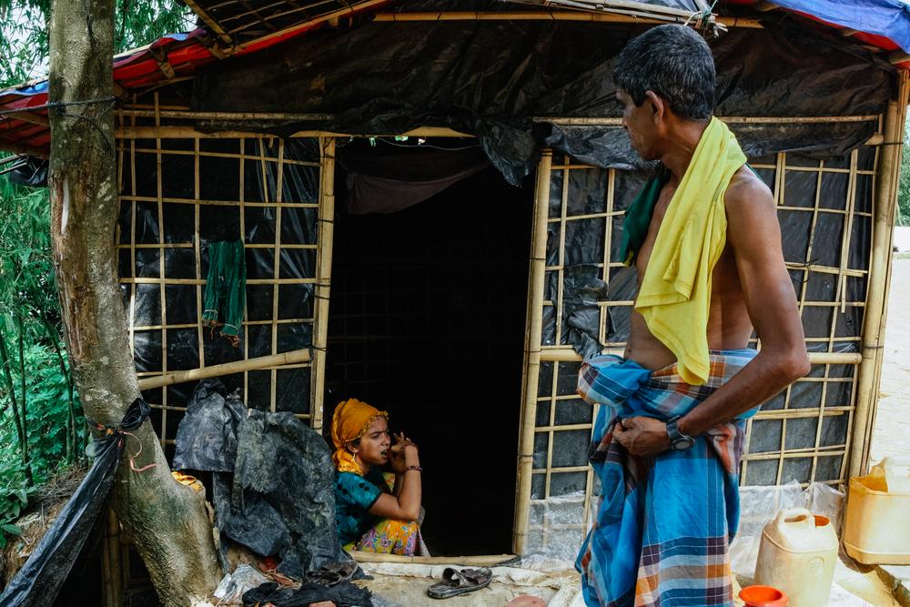 A shelter on an unstable slope, Bangladesh, 2025.