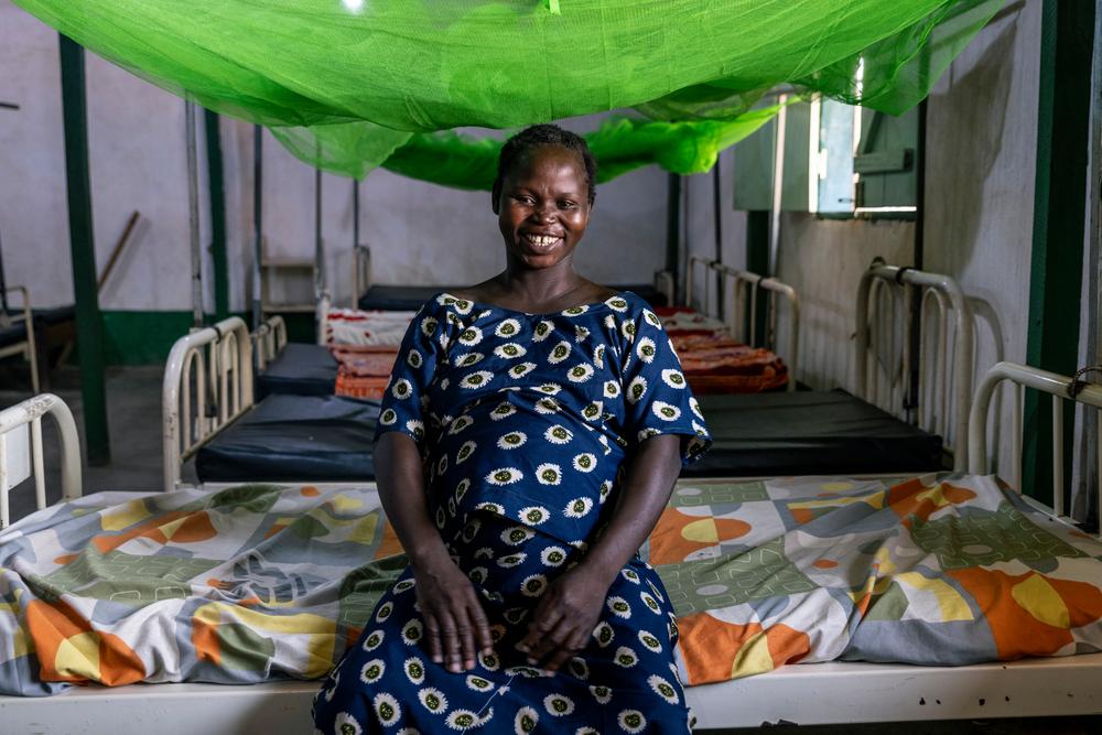 Honorine Dilyo, mother of 10 children, four of whom have died, had never given birth in a hospital or because of language barriers and lack of money. She has been in the waiting house for more than a month as she prepares to give birth.