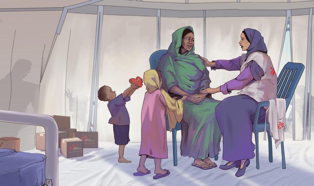 Illustration by Sudanese cartoonists from the Khartoon Magazine network.