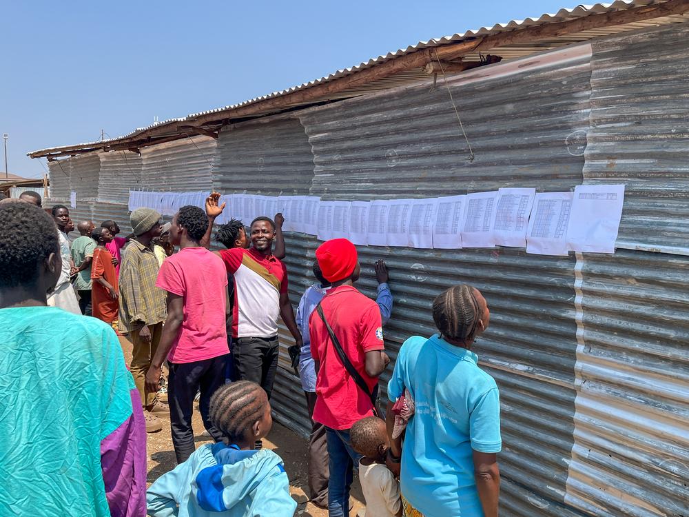 On Tuesday 28 July 2026, refugees were checking the lists of candidates for the next repatriation convoy to the Uvira area and its surroundings in the Democratic Republic of Congo