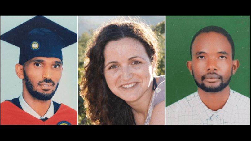Yohannes Halefom Reda, a coordination assistant, was 31 years old, from Ethiopia; María Hernández Matas, 35, from Spain, began working with MSF in 2015; Tedros Gebremariam Gebremichael, 31, also from Ethiopia, had been a driver for MSF since May 2021.